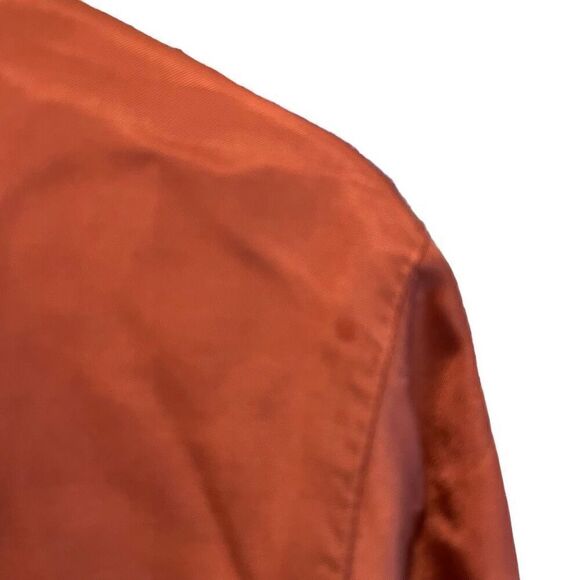 OSKA Germany Womens Cupro Modal Blouse Size 1 Rust Popover Slow Fashion - Picture 4 of 6